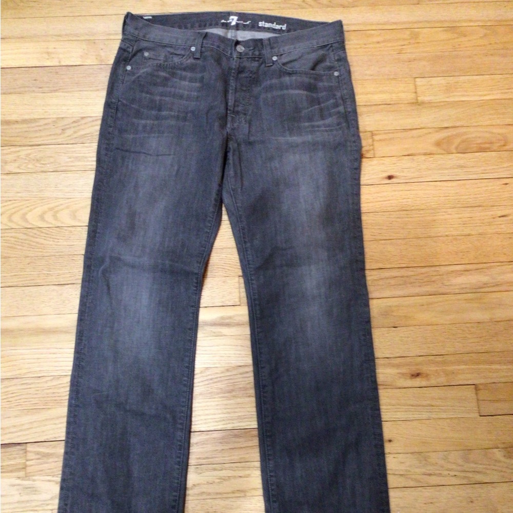 7 For All Mankind Grey Mens Jeans